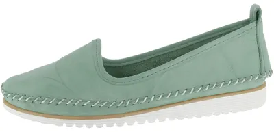 Produktbild von Andrea Conti Damen Slipper aus Leder im Mokassin-Design 0021711, Größe:37 EU, Farbe:Grün