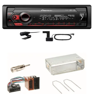 Produktbild von Pioneer MVH-S420DAB Bluetooth USB DAB+ MP3 Einbauset für Renault Clio 1 2 Twingo