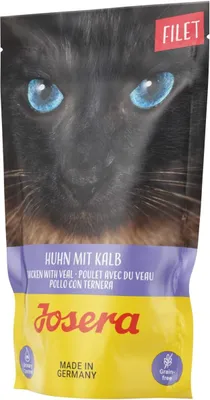 Produktbild von JOSERA Hühnerfilet mit Kalbfleisch - Nassfutter für Katzen - 70 g