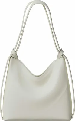 Produktbild von Damen Shopper Tasche groß Hobo Bag – vegane Leder Schultertasche mit Rucksackfunktion Beige