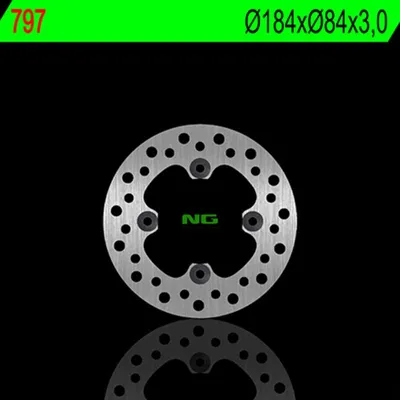 Produktbild von Ng Bremsscheibe Hinten Für Kawasaki Kx 85 '01-'24 (184X84X4)