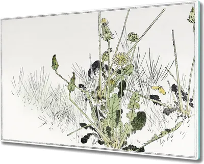 Produktbild von Coloray Hackbrett Kochplattenabdeckung Herdabdeckplatte 80x52 cm Schneidebrett Küchenbrett - Blumenblätter Blumen