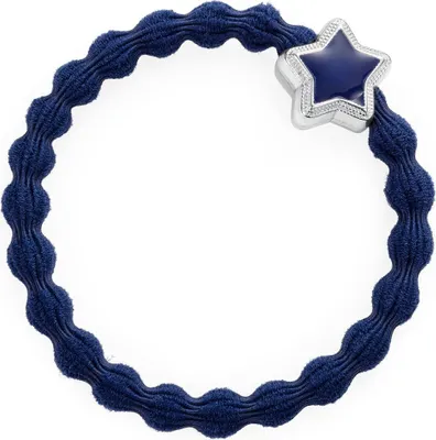 Obrázek produktu pro By Eloise London Enamel Silver Star Navy Blue