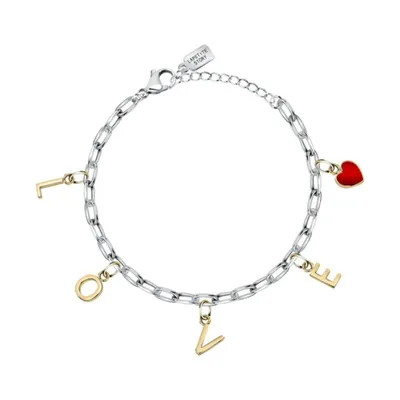 Immagine prodotto di Bracciale di charme in acciaio con Love LPS05ASD34