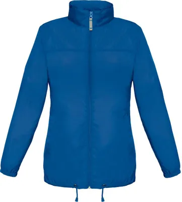 Produktbild von B&C Damen Windbreaker Jacke Windjacke Steppjacke Stehkragen Regenjacke, Größe:XS, Farbe:Royal Blau