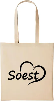 Produktbild von Huuraa Baumwollbeutel Soest Geschenk Einkaufstasche Natural 10 Liter Baumwolle Soest Accessoire