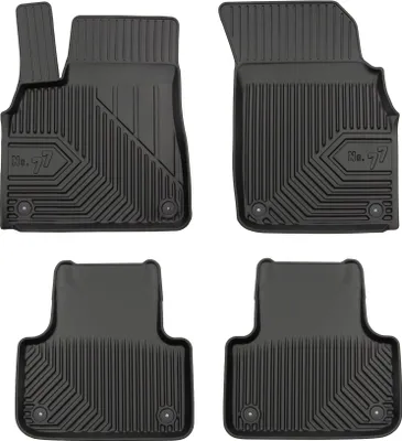 Produktbild von Fußmatten Gummimatten No.77 Antirutsch für Audi Q8 2018-2025 TPE Schwarz 4 tlg