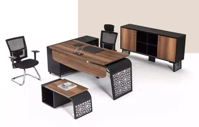 Produktbild von Büro Eckschreibtisch  Tische Chefmöbel Designer Büroeinrichtung Tisch