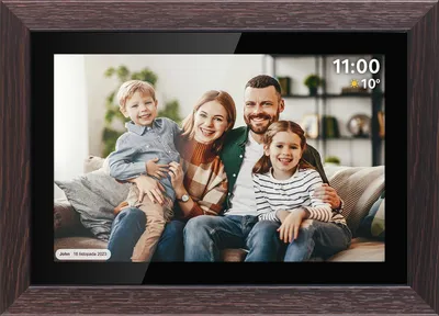 Image de Krüger&Matz Cadre photo numérique 10,1" Wi-Fi, Frameo, écran tactile