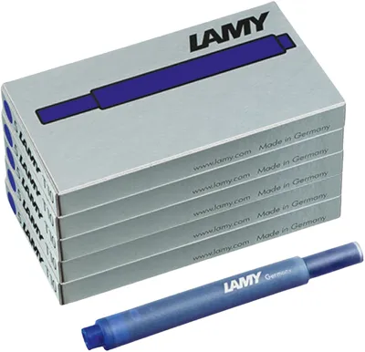 Produktbild von LAMY Tintenpatrone T10 Farbe Blau x 5 Päckchen