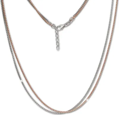 Produktbild von SilberDream Collier 47cm 925 Silber vergoldet Veneziakette silber rose SDK26543T