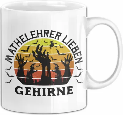 Produktbild von Mathelehrer Tasse Geschenk Mathe-Lehrer Lieben Gehirne Tassen Geschenkidee Becher (Weiß)