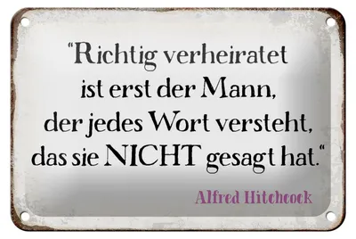 Produktbild von Blechschild Spruch 18x12cm richtig verheiratet ist der Mann