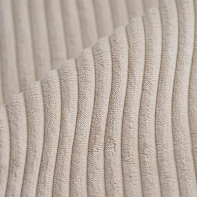 Imagen del producto de Tela de corduroy, de trama ancha, color crema