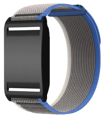 Immagine prodotto di INF Cinturino sostitutivo nylon 2 pezzi per Polar Loop 26cm x 2.2cm Blu + Grigio
