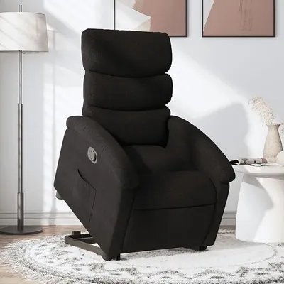 Produktbild von Relaxsessel mit Aufstehhilfe Relaxsessel & -Liegen Relaxsessel Aufstehsessel Relaxsessel Mit Aufstehhilfe Schwarz Stoff - 3203980