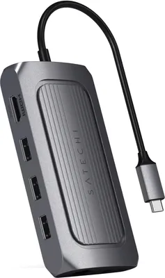 Immagine prodotto di Satechi ST-U4MA3M - USB Typ-C - 100 W - 1000 Mbit/s - Grigio - MicroSD (TransFlash) - SD - 60 Hz