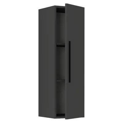 Image de Étagère suspendue en bois | Étagère économiseuse d'espace | Dimensions: H. 95 x W. 30 x D. 30 cm | Étagère élégante suspendue | Étagère de rangement | Bibliothèque | Planche murale - Arila L Vertical