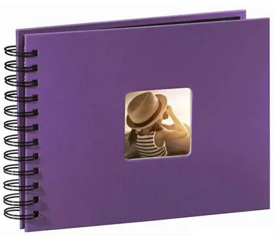 Productafbeelding van Fotoalbum 24x17 cm met 50 zwarte pagina's en pergamijnscheidingsbladen