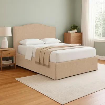 Image de Turania - Lit Double, Beige, Déhoussable Italy