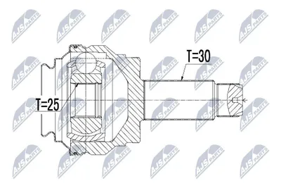 Produktbild von NTY Gelenksatz Antriebswelle Hinten für BMW X5 (E70) NPZ-BM-014