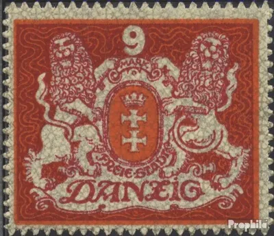 Produktbild von Briefmarken Danzig 1922 Mi 99X (kompl.Ausg.) mit Durchstich, Zähnung evtl. fehlerhaft postfrisch Großes Wappen