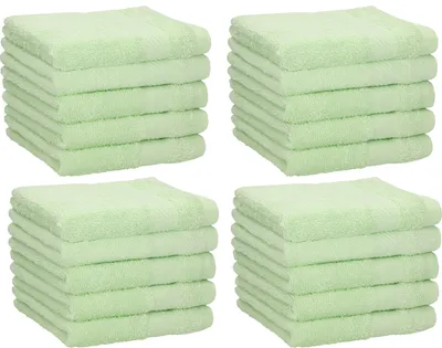 Produktbild von Betz 20 Stück Seiftücher NEAPEL 100% Baumwolle Größe 30x30 cm Farbe - grün