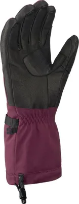 Fingerhandschuh Stoney Glove von Mammut in Schwarz und Dunkelrot mit elastischem Handgelenk und Clip