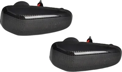 Produktbild von 2x Premium LED Seitenblinker Blinker in Schwarz / Smoke für Mercedes