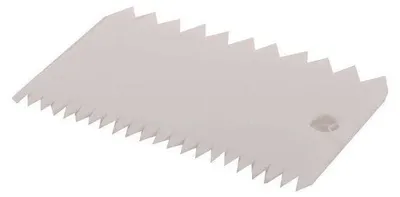 Image de Racloir à pâte - Spatule de pâtisserie - 11 cm - Plastique - LFGB - 1 pièce - Blanc