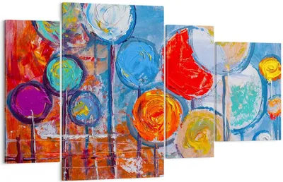 Produktbild von Bild auf Leinwand - Leinwandbild - Abstraktion modern - 120x70cm - Wand Bild - Wanddeko - Leinwanddruck - Bilder - Kunstdruck - Wanddekoration - Leinwand bilder - Wandkunst - DL120x70-4013