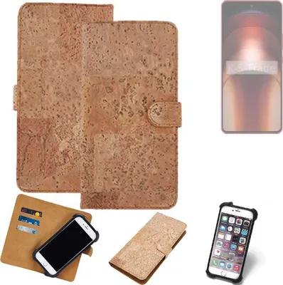 Produktbild von K-S-Trade Hülle kompatibel mit Vivo iQOO Neo9s Pro  Kork Handyhülle Cover  Schutzhülle TPU Case Bumper in Hellbraun, (1x)