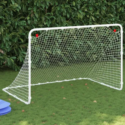 Produktbild von vidaXL Futbalová bránka biela 122x81x81 cm oceľ