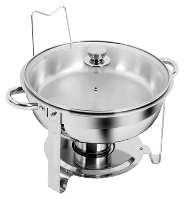 Imagen del producto de Buffet - Recipiente para mantener los alimentos calientes - Plata - 4.5 litros de capacidad - Acero inoxidable