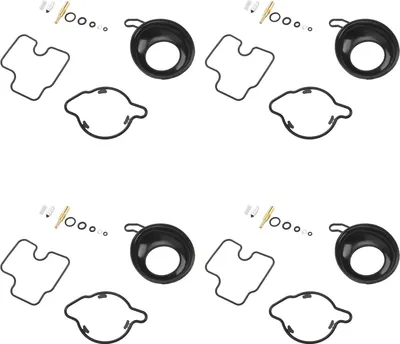 Image de kit de réparation du carburateur à membrane de piston, 44 pièces, remplacement métal-caoutchouc pour CBR600F4