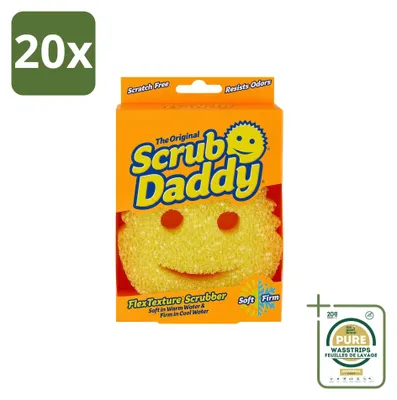 Produktbild von 20 x Scrub Daddy Reinigungsschwamm - Texturändernd - Vorratspackung - 20 Stücke