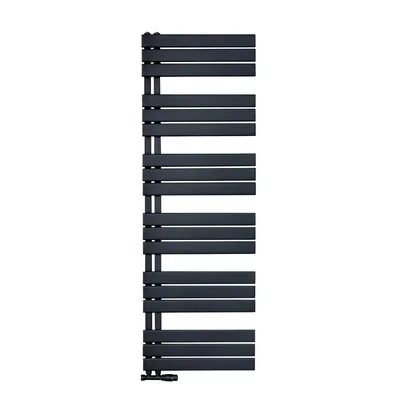 Produktbild von Handtuchheizkörper/Badheizkörper Paneel Anschluss linksseitig schwarz 1800x600