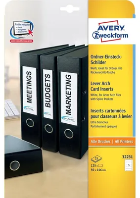 Produktbild von Zweckform Ordnerrücken-Einste ckschilder, 50 x 146 mm (72032231)