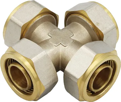 Produktbild von Schraubfitting Kreuz-T-Stück 26x3 mm Mehrschichtverbundrohr