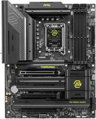 Image de MSI MAG Z890 TOMAHAWK WIFI - Carte mère - ATX - LGA1851 socket - chipset Z890 - USB 3.2 Gen 1, USB 3.2 Gen 2, USB-C 3.2 Gen2, USB4, USB-C 3.2 Gen 2x2 - 5 Gigabit Ethernet, Wi-Fi 7, Bluetooth - Graphique embarqué (CPU requis)