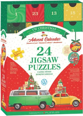 Immagine prodotto di EUROGRAPHICS Calendario dell'Avvento Volkswagen 24x50 pezzi