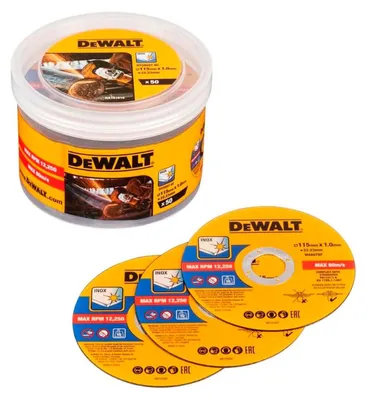 Obrázek produktu pro Řezné kotouče pro úhlovou brusku Dewalt dt20597-qz Ø 115 mm (50 kusů)