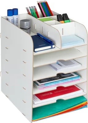 Produktbild von relaxdays Schreibtisch Organizer mit Ablagefächern
