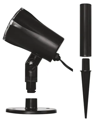 Produktbild von Emos DCPC04, Schwarz, Kunststoff, IP44, Schwarz, LED, Kaltweiße