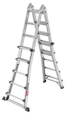 Zdjęcie produktu dla Drabina wielofunkcyjna Hailo Master M100 z aluminium, 4 x 5 szczebli