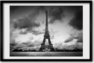 Produktbild von Bild 60x40 MDF-Rahmen, Wandkunst Eiffelturm in Paris