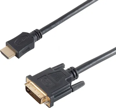 Produktbild von Kabel-adapter HDMI typ A wtyk DVI-D 24+1 wtyk czarny - Długość: 1,50 m