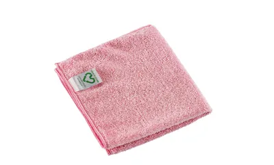 Produktbild von Vileda Professional Reinigungstuch, 100% recycelte Mikrofaser, 5 Stück, rot