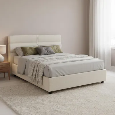 Image de Brinzio - Lit 140x190, Beige, Matelas Inclus  Italy