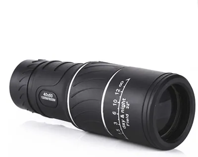 Imagen del producto de Monocular telescópico con aumento de 16x, objetivo de 52 mm, zoom ajustable, ideal para actividades al aire libre
